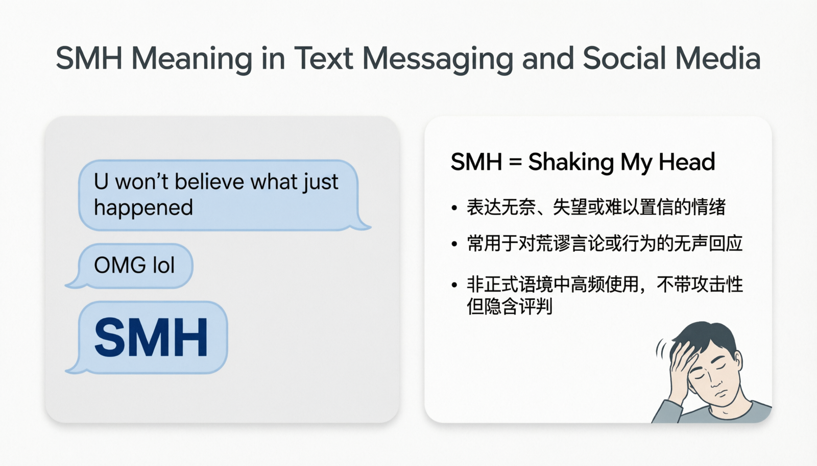 SMH Meaning in Text Messaging and Social Media