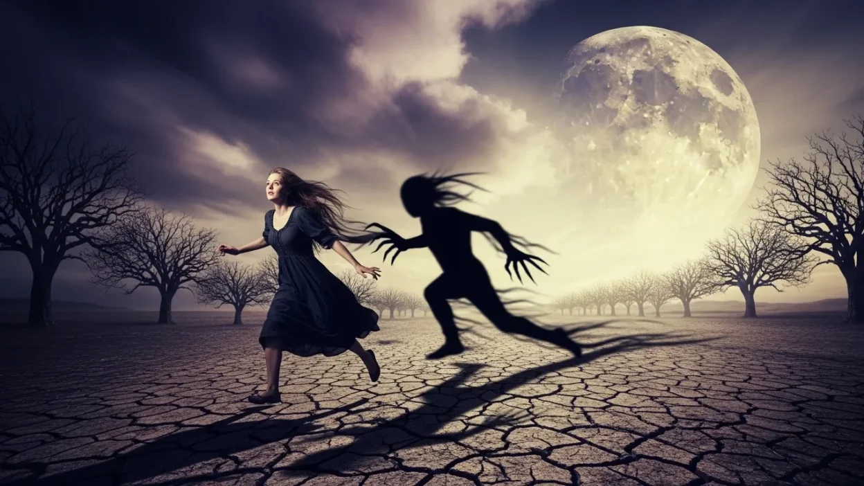 Being Chased by Your Own Shadow in a Dream