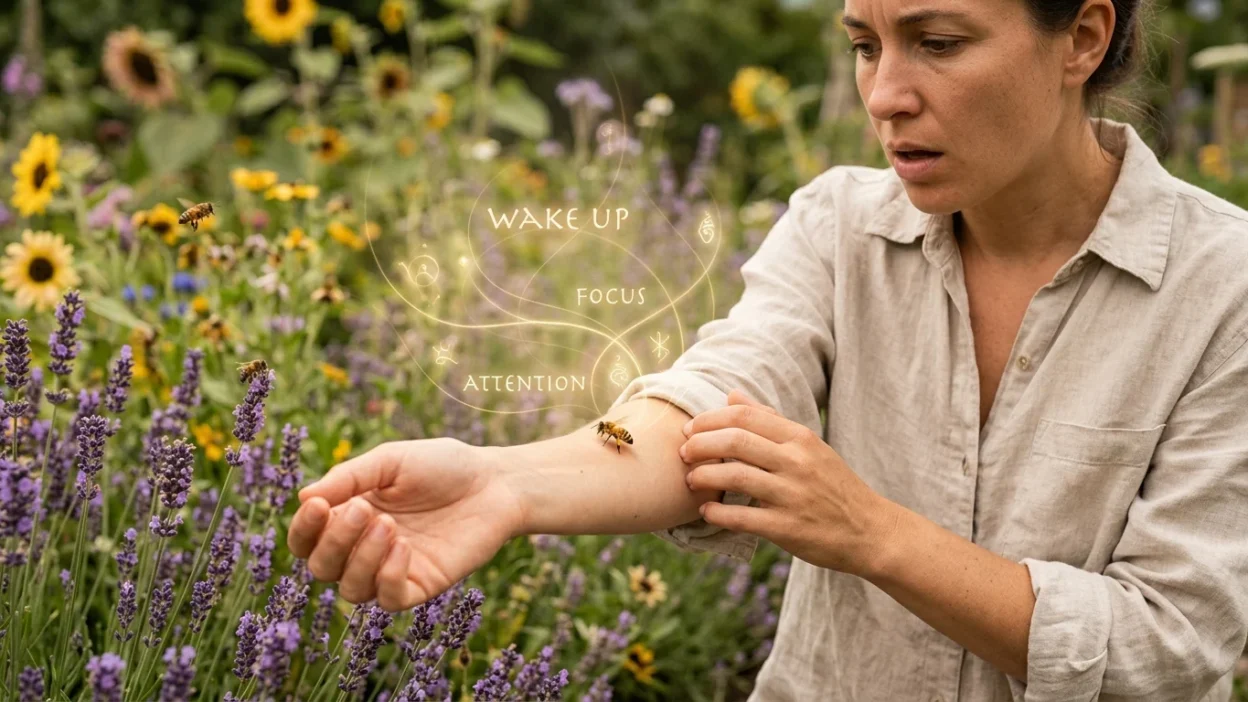 spiritual meaning of being stung by a bee