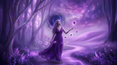 spiritual meaning of purple in a dream
