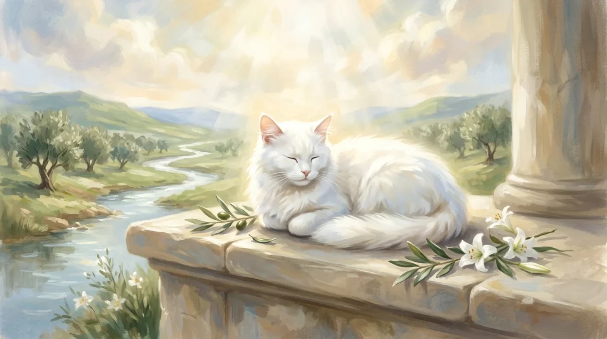 white cat dream biblical meaning