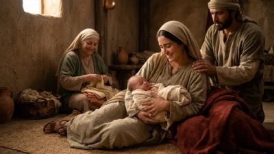 biblical meaning of giving birth to a baby boy