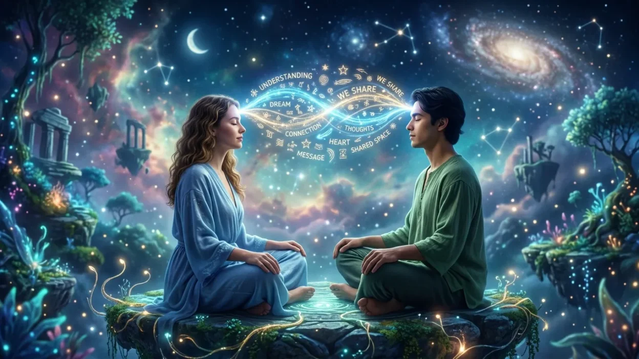 communicating telepathically with others in a dream