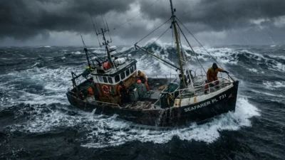 dream about being on a boat in a storm