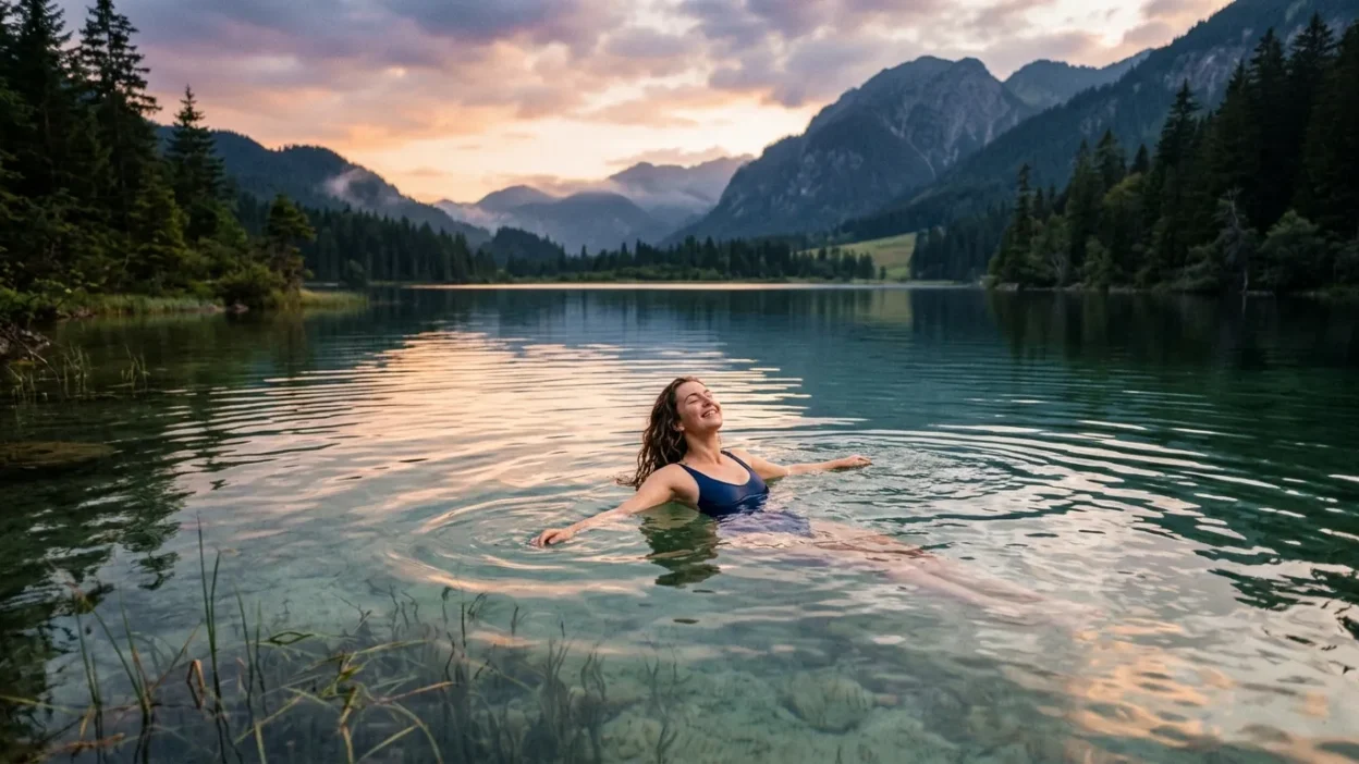 dream of swimming in a lake