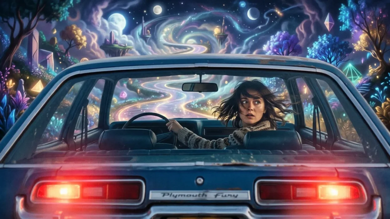 driving backwards in a dream