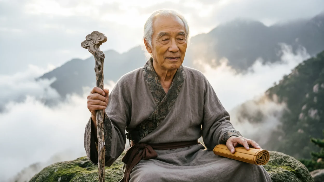encountering a wise old person or sage in a dream