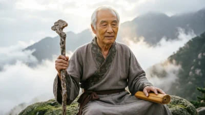 encountering a wise old person or sage in a dream