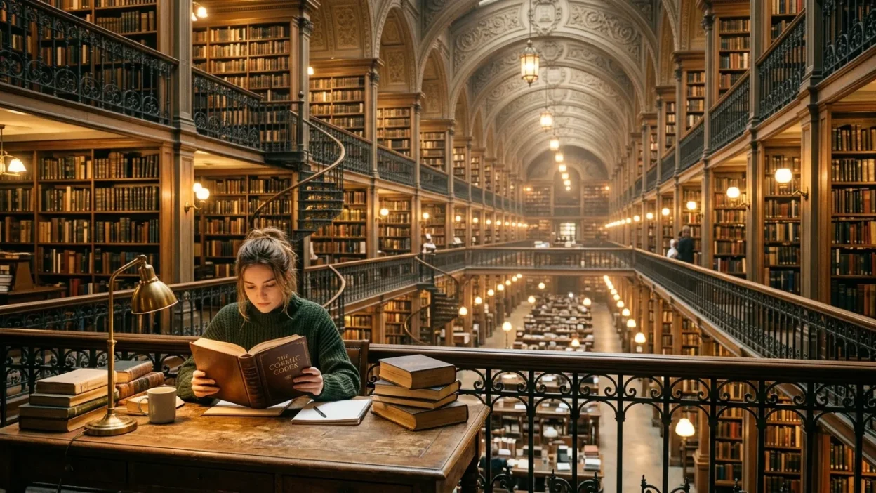 finding yourself in a library with infinite books
