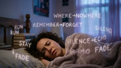 seeing written words that keep changing in a dream
