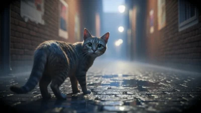 Stray Cat Following You in a Dream