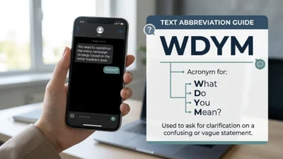 WDYM Meaning in Text