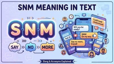 SNM Meaning in Text