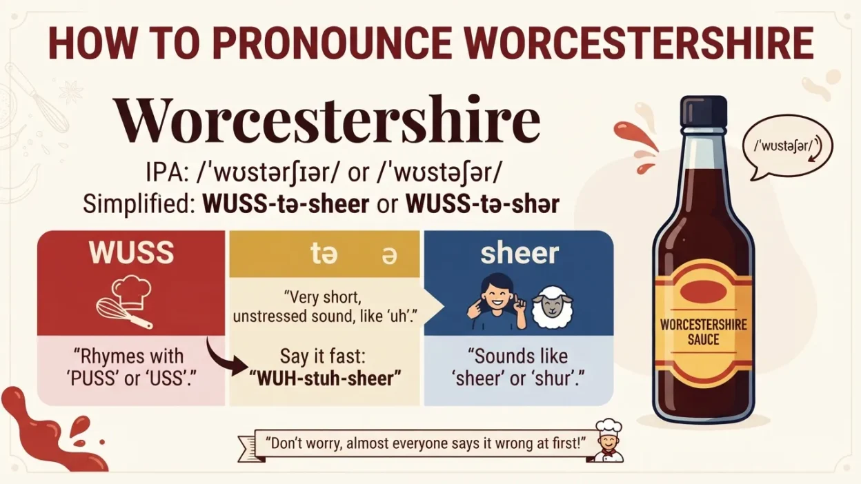 How to Say Worcestershire