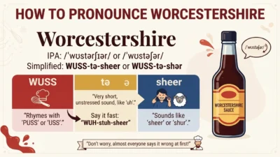 How to Say Worcestershire
