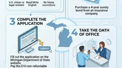 how to become a notary in michigan