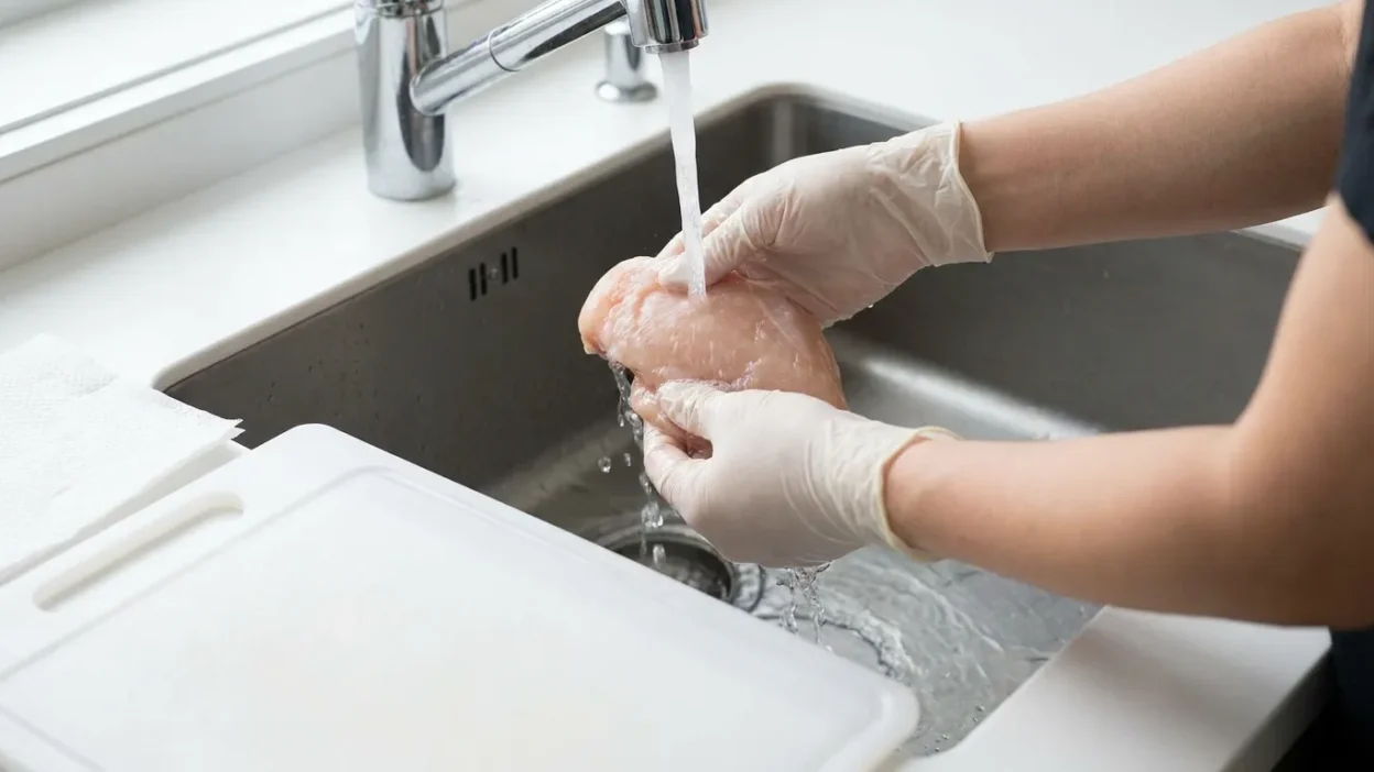 how to wash chicken