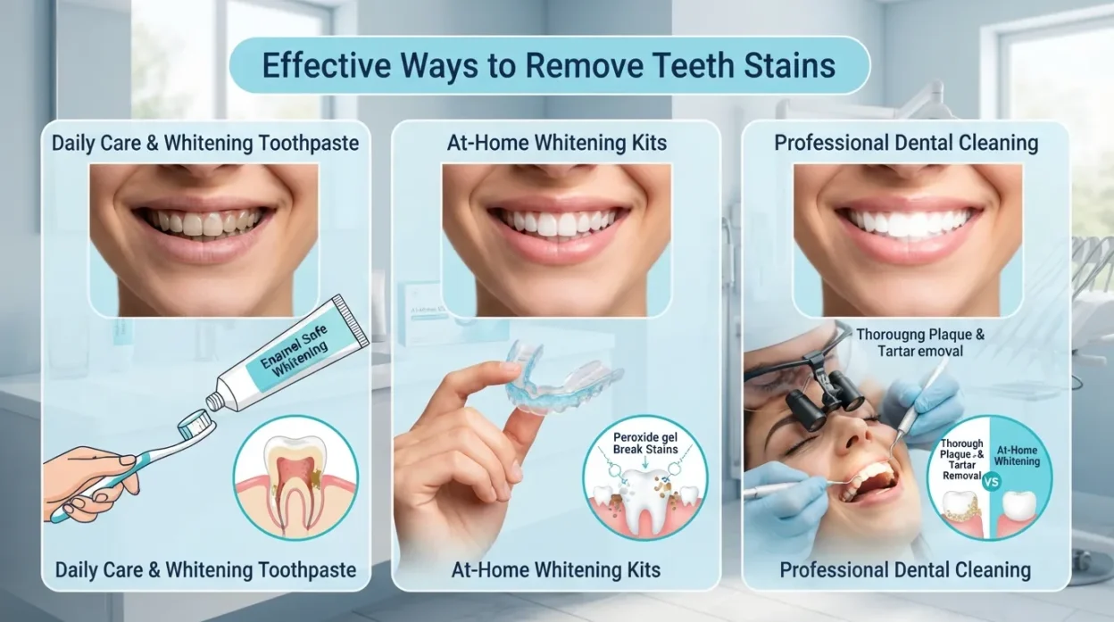 how to remove stains from teeth