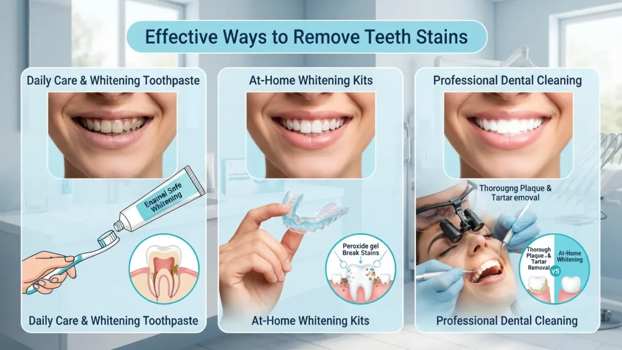 how to remove stains from teeth